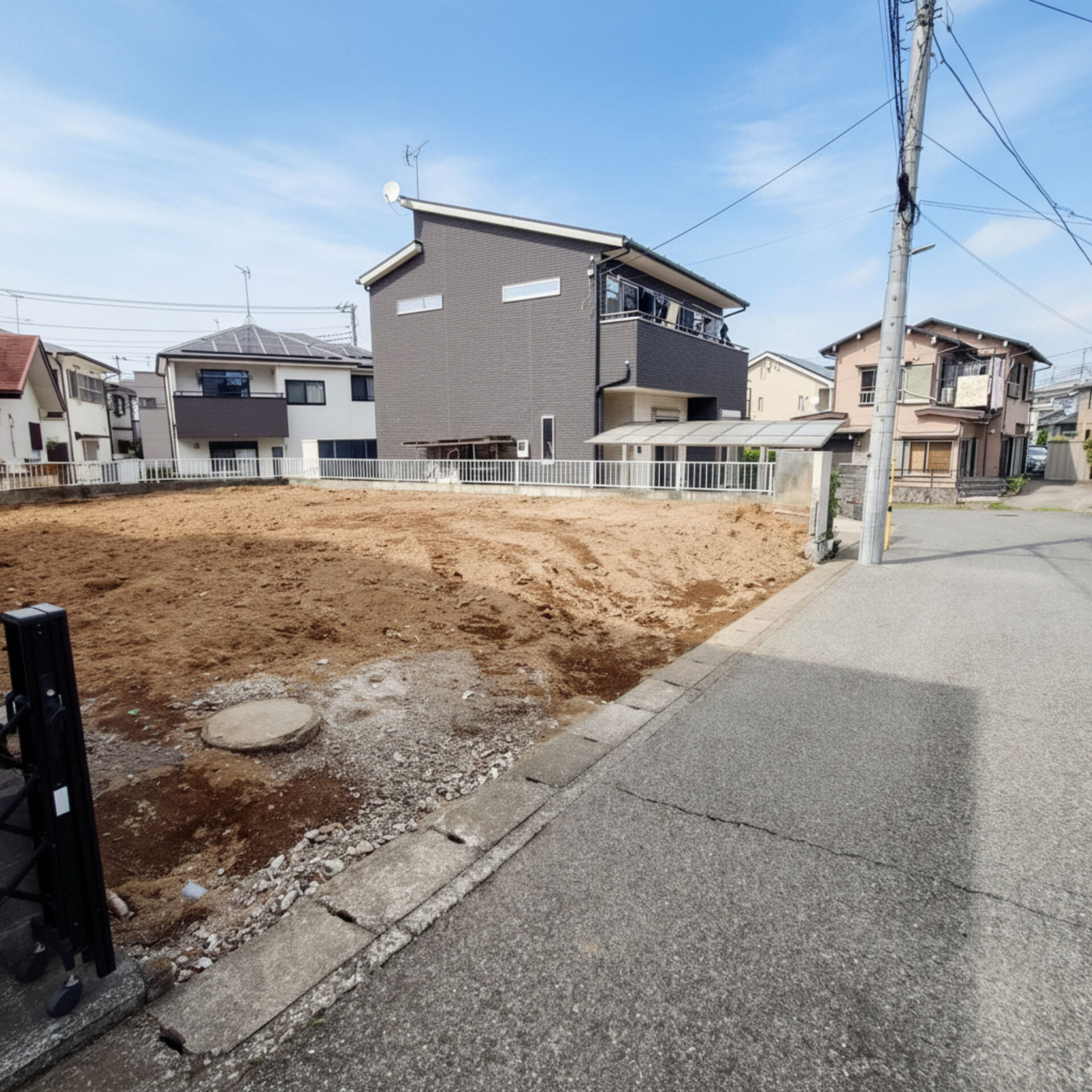 春日部市米島 売地 現地写真2